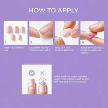 KISS Color Press-On Nails Polish-Free Manicure Set, 'Orchid Festival', 30 Chip-Proof, Smudge-Proof Fake Nails