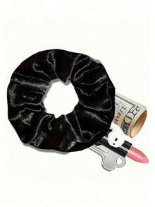 1pc Multifunctional Headband Storage Bag - Portable Storage Box, Non-Waterproof, Elastic Headband With Zipper, Can Store Keys, Cash, Earphones, Accessories - Fashion Polyester Headband Accessory, Large Capacity Cosmetic Storage Box, Suitable For Storing Lipstick, Brushes, Skincare, Phone, Coins, Small Items