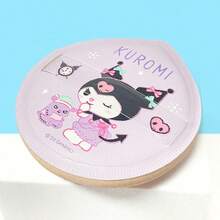 Miniso Bộ 2 bông mút trang điểm cỡ lớn Sanrio Kuromi mềm mại kèm hộp đựng, giúp trang điểm nhanh hơn và đều hơn, hộp đựng di động giữ cho bông mút luôn sạch sẽ, vật dụng cần thiết cho túi trang điểm (1 bộ) - Màu tím - Xem 5