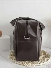 Solid Color Large Capacity Shoulder Bag, All-Match Preppy School Handbag,Lightweight Tote Bag - Multicolor - View 5