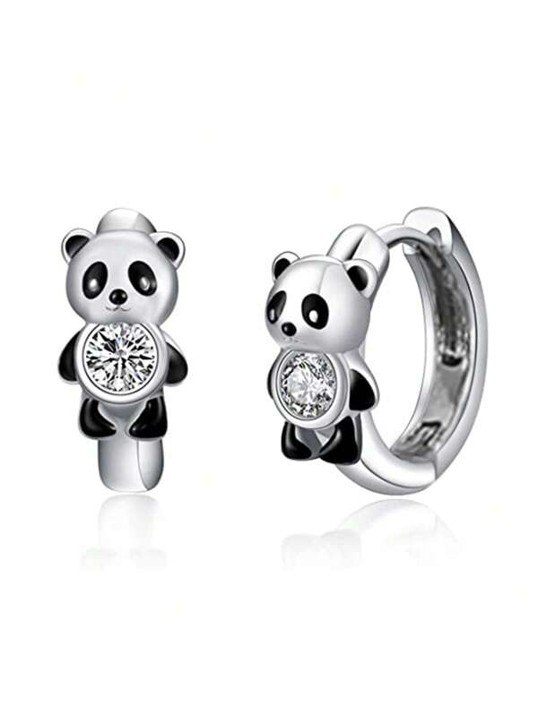 1 paire de boucles d'oreilles créoles en zirconium cubique de luxe pour adolescentes. Cadeaux pour la décoration quotidienne, pour les fêtes, bijoux, cadeaux d'anniversaire