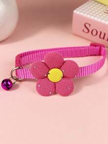 1 pieza o Set de 3 piezas Collar con campana y lazo brillante lindo para gato/perro, adecuado para uso diario - Multicolor - Ver 16