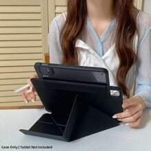 Magnetic Detachable IPad Protective Case, Suitable For 2020/2021/2022 IPad Pro 11 Inch, 3+Y Folding Design With Pencil Slot, Clear Acrylic Bottom Shell, Fits IPad 10th Gen, IPad Mini 7/6, And IPad 7/8/9 10.2 Inch, Multi-Angle Stand, Smart Sleep/Wake Function, Easy To Operate - Black - View 9