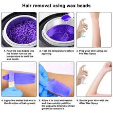 4 Packs Wax Beads And 20 Applicator Sticks, Waxing Kit, Wax Warmer, Wax Pot For Hair Removal: Wax Heater Kit For Waxing, Painless Waxing Machine For Full Body - 英規插(220-240V) - 查看 10