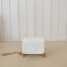 Laser Girl Fashion Shoulder Bag, New Crossbody Square Bag, Solid Color Small Purse - A - View 10
