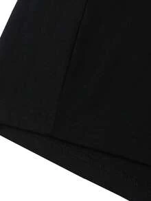 Men'S Casual "Wednesday" Graphic T-Shirt - Short Sleeve, Crew Neck, Lightweight Polyester, Summer Fashion Tee With Bold Print Design, Everyday Tshirt | Bold Print Tee | Lightweight Fabric - Black - View 4