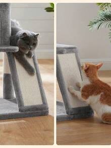 Cat Tree, Cat Tower, Widened Perch For Large Cats, Light Grey - Light Grey - View 6