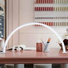 USB Powered Cordless Switch Desk Lamp, Suitable For Handcraft Lighting, Nail Care, Tattoo Decoration, Rainbow Desk Lamp, LED Nail Lamp, Half-Moon Desk Lamp, USB Powered, 3-Color Dimming Button, Suitable For Bedroom Or Study Nail Care And Reading, Living Room Cabinet Decor Lamp, Gift For Friends Or Loved Ones - Multicolor - View 10