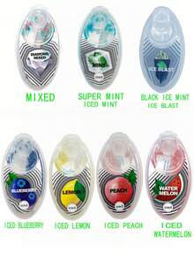 1/2/3/4/7/10pcs 多口味 DIY 香烟珠、烟雾推珠配件、男女通用香烟过滤嘴、吸烟配件 - 100 颗珠子（快速冷却、清新口气、活力充沛） - 多色B - 查看 6