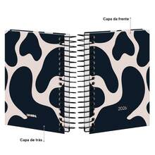 iscool Mini 2026 Agenda Hardcover Urban Flow Fluid - than chì - Xem 2