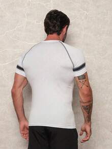 White Faixs Men's Thermal Top UV 50 Protection Compression Rashguard - Blanco - Ver 5