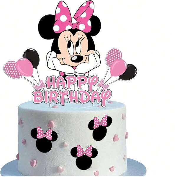 Disney 10pcs Disney Minnie Mouse Cake Toppers,Princess Minnie Party Supplies For Birthday,Princess,Minnie Mouse Toy,Birthday Decorations>Cake Toppers