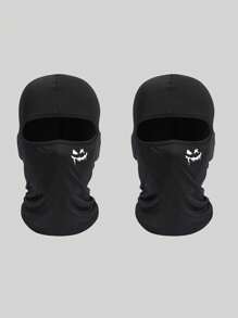 Musion 1pc Halloween Full Face Mask Scarely Pumpkin Print Halloween Costume Ski Mask Joker Cycing Balaclava For Party - Multicolor - View 20