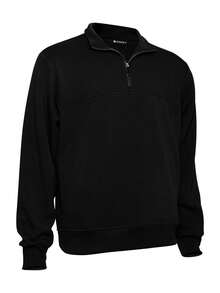 Men's Quarter Zip Pullover Hoodie - Multiple Colors Available - 黑色 - 查看 4
