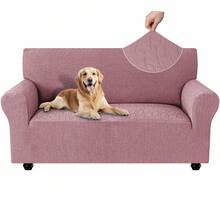 Ystyle 3-Seater Sofa Cover With Armrests, Universal Stretch Sofa Cover, Washable Cat Scratch-Resistant Sofa Cover, Stain-Resistant Stretch Sofa Cover, Non-Slip Sofa Cover - Rusty Rose - View 8
