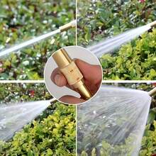 Conector Rápido para Bico de Mangueira de Alta Pressão em Latão - Pistola de Pulverização Ajustável Adequada para Lavagem de Carros e Irrigação de Jardins