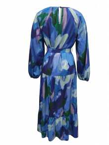 Casual Simple Arabic Style Dress, Daily Wear - Multicolor - View 4