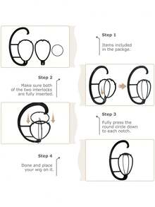 悬挂式假发架，用于干燥和展示，便携式可折叠假发支架，用于假发和发片