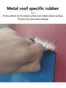 2m Long Waterproof Tape/Sealant Tape With Waterproofing, Anti-Rust Renovation, Anti-Corrosion Functions, Suitable For Corrugated Roofing, Metal Roofing, Containers, Self-Adhesive, Can Be Cut, Peel Off Protective Film And Apply Easily, Simple To Use