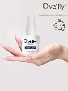 2 Pieces 18ml Topcoat And Basecoat Gel Nail Polish Set, All Seasons Manicure Removable LED Gel Nail Art Set DIY Home Salon Manicure Gift For Women Girls