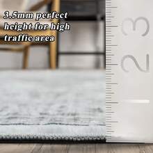 9x12 Area Rugs Living Room - Large Boho Stain-Resistant Rugs With Non-Slip Backing, Vintage Design Bedroom, Beige/Brown, Home Decor Floor - Grey White - View 2