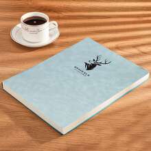 记事本 A4 超大鹿头笔记本 - 100 张/200 页 高品质护眼纸，耐用软封面，符合人体工程学设计，适用于商务、大学、学校、办公室 - A4 - 查看 15