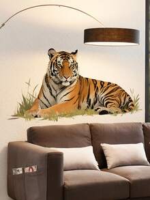 1 套老虎和豹子房间装饰墙贴、贴纸、墙贴花、乙烯基贴花用于家居装饰、春季装饰品让您的家焕然一新、节日装饰贴纸礼物生日毕业 - 彩色 - 查看 4