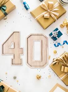 1Pc Wooden Birthday Digital Shaped Serving Tray Including Number 0-9,Class Of 2025 Wooden Pallet,Snack Tray,Jewelry Storage Tray,Fruit Tray,Congrats Grad Party Decor,Anniversary Decorations,18th/21th/30th/40th/50th/60th/70th Birthday Party Supplies,Candy Dessert Wooden Tray,Wedding Decor,Bridal Shower Favors,Babyshower Gender Reveal Party Supplies,Holiday Party Decor,Home Decor,Kitchen Decor,Table Decor,Afternoon Tea Supplies