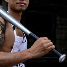 28'' Heavy Metal Baseball Rounder Softball Bat Silver Pole Stick Stainless - Variant1 - View 5
