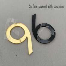 1 套 0-9 自粘彩色透明邮箱号码：酒店和办公室装饰门牌贴纸，金属饰面数字，耐用壁挂，适用于感恩节、万圣节、圣诞节房间装饰