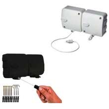 Automatic Retractable Wall Clothesline Module With 6 Meter Rope - White - View 4