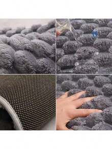 Soft, Thick, Shaggy, Non-Slip Door Or Bathroom Rug - 淺粉色 - 查看 3