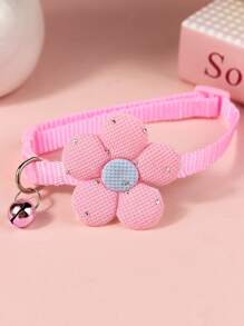 1 pieza o Set de 3 piezas Collar con campana y lazo brillante lindo para gato/perro, adecuado para uso diario - Multicolor - Ver 14