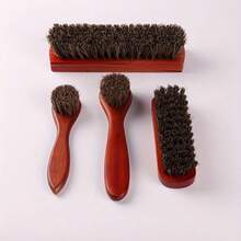 12Pcs Shoe Care Bag, Including Two Horsehair Shoe Brushes, Two Long-Handled Round Brushes, Two Mini Shoe Brushes, Two Colorless Shoe Polish And Two Polishing Cloths, A Medium-Sized Shoe Pull, And A Storage Bag.
