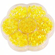 5000pcs/Box, 2mm 3mm 4mm 5mm 6mm, 5 Sizes, Silver Base Crystal Beads Stones,Flower Shape Box Packed, Round Flatback Rhinestones Multi Colors Crystal Gems Non HotFix DMC Jewelry Beads Glass Stones Diamond 3D Pattern Design Accessories Glitter Manicure Decal Decorations For Clothes,Bag,Shoes,Cups,Phone Covers,Handicrafts,Diy Trim.