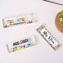 Personalized Teacher Office Desk Nameplate, Teacher Acrylic Decor, Teacher Office Desk Plaque, Teacher Gift, Teacher Acrylic Plaque, Back To School Season, Acrylic Plaque, Holiday Calendar - Teacher Card Brick Type C - View 9