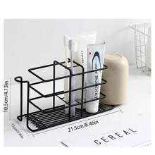 304 Stainless Steel Bathroom Toothbrush Holder Toothpaste Holder Stand Bathroom Accessories Organizer Home Bathroom Decor Fall Decor Back To School