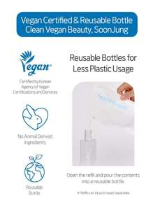 ETUDE Soonjung PH 5.5舒缓爽肤水，水润质地，轻盈水润，强化肌肤屏障，舒缓保湿，经皮肤科医生测试，无香精，低刺激成分，韩妆，韩国彩妆，200毫升/6.76液盎司 - 200ml/6.76 fl. oz - 查看 6