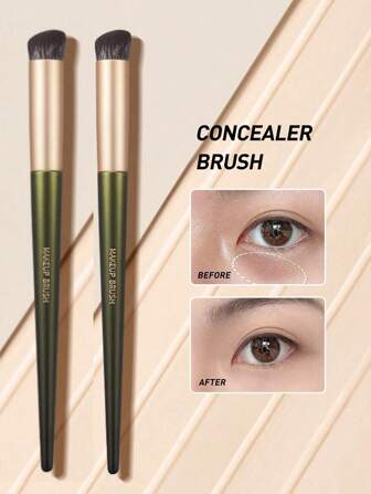 فرشاة تمويه مائلة برأس مستدير، تغطي ندبات الحب، حفر الدموع، الهالات السوداء دون امتصاص البودرة، شعيرات ناعمة برأس مدبب لتمويه والتنوير، أداة تجميل محمولة متعددة الوظائف، فرشاة أساس، فرشاة تمويه، فرشاة أحمر خدود، فرشاة تحديد، فرشاة أحمر خدود، فرشاة برونزر، فرشاة بودرة، فرشاة أساس، فرشاة أحمر خدود