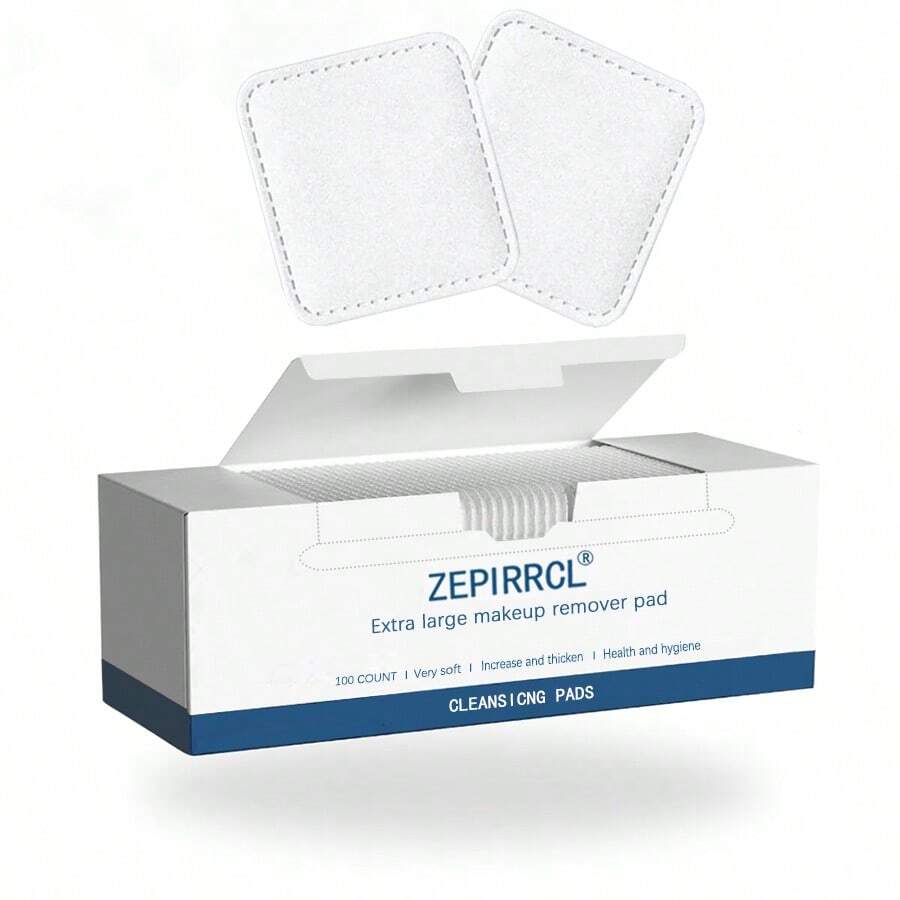 1 Box/2 Boxes Disposable Square Facial Cleansing Pads, Dry & Wet Dual-Use, Multi-Purpose Skin Care, Daily Skincare, Skin Cleansing, Makeup Removal, 100pcs/Box, 7*6CM