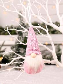 3 buc ornamente de Crăciun cu bătrân fără chip, pandantiv roz cu gnom fără chip, decor de Crăciun pentru masa din sufragerie, pandantiv decorațiuni pentru bradul de Crăciun, consumabile pentru petreceri festive, decorațiuni de Crăciun, decor de petrecere de Crăciun, decorare pentru ferestre, Crăciun fericit, decor de Crăciun, cadou de Crăciun, favoruri pentru petreceri de sărbători, Crăciun - Roz - Vizualizare 6