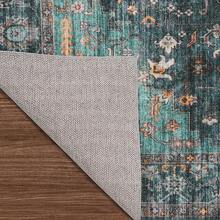 Alfombras de área de 9x12 para sala de estar - Grandes alfombras bohemias resistentes a las manchas con respaldo antideslizante, diseño vintage para dormitorio, beige/marrón, decoración del hogar - Verde azulado - Ver 8