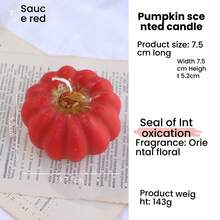 1 件南瓜万圣节蜡烛、送礼蜡烛、大豆蜡烛、蜡烛套装、闺蜜礼物、女士礼物、冬季礼物、香薰蜡烛、家居装饰蜡烛 - 彩色 - 查看 12