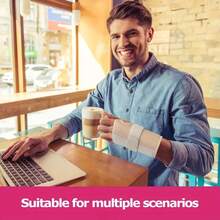 舒适的双夹板腕托 - 环绕式压缩肌腱套支撑，可调节和可清洗，适合运动和日常使用，是生日、母亲节、父亲节的完美礼物 - 彩色 - 查看 7