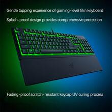 RAZER Rainforest Wolf Spider V3 X Full-Size Membrane Gaming Keyboard Ergonomic Wrist Rest To Relieve Fatigue Single-Color RGB Backlight Gaming Atmosphere All-Round Choice For Office And Entertainment - V3-x - View 2