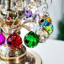 1/5/10PCS 多色水晶棱镜球，8x10mm - 非常适合捕捉光线和家居装饰，非常适合婚礼