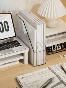 1 cái Giá sách để bàn màu xám, trong suốt bằng acrylic trong suốt Giá để sách học sinh Giá để đồ văn phòng Ký túc xá Giá để đồ tài liệu - Nhiều màu - Xem 13