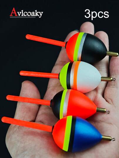 AVLCOAKY 3 piezas Flotadores de pesca Boyas Flotador de plástico Boyas