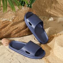 2025 New Fashion Versatile EVA Unisex Couple Slippers (Thin Version), Same As Supermarket Classic Elegant Design, Side Perforated Lightweight Breathable Soft, Suitable For Home, Bathroom, Outdoor, Beach, Casual, Minimalist Ins Style