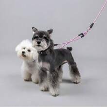 1pc Pet Wavy Dual-Ended Leash, Detachable And -Free, Suitable For Walking Two Dogs Simultaneously
